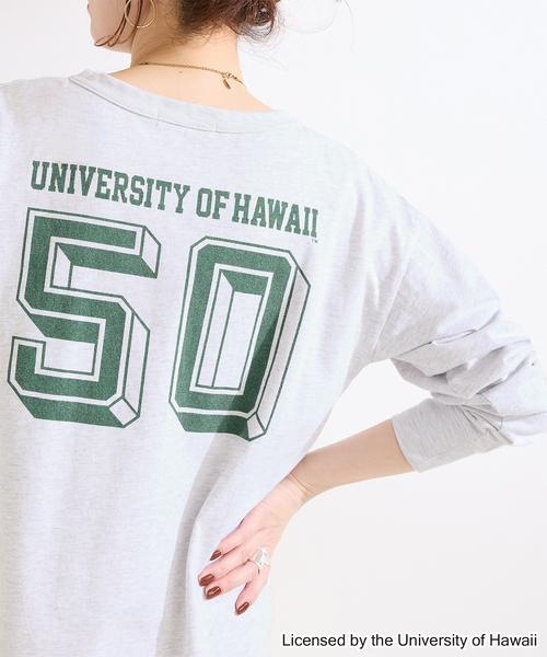 GOOD ROCK SPEED(グッドロックスピード)の「GOOD ROCK SPEED / グッドロックスピード Henley LS shirts(Tシャツ/カットソー・レディース・レッド/ネイビー/ライトグレー・FREE)」の2枚目の写真