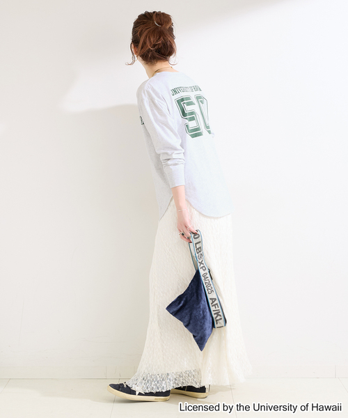 GOOD ROCK SPEED(グッドロックスピード)の「GOOD ROCK SPEED / グッドロックスピード Henley LS shirts(Tシャツ/カットソー・レディース・レッド/ネイビー/ライトグレー・FREE)」の7枚目の写真