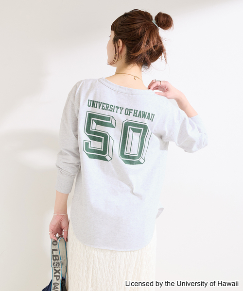 GOOD ROCK SPEED(グッドロックスピード)の「GOOD ROCK SPEED / グッドロックスピード Henley LS shirts(Tシャツ/カットソー・レディース・レッド/ネイビー/ライトグレー・FREE)」の11枚目の写真