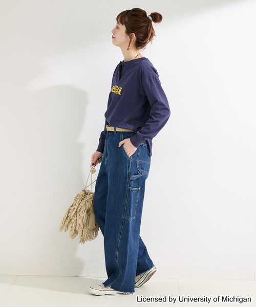GOOD ROCK SPEED(グッドロックスピード)の「GOOD ROCK SPEED / グッドロックスピード Henley LS shirts(Tシャツ/カットソー・レディース・レッド/ネイビー/ライトグレー・FREE)」の14枚目の写真