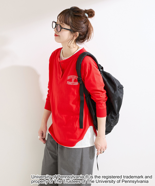 GOOD ROCK SPEED(グッドロックスピード)の「GOOD ROCK SPEED / グッドロックスピード Henley LS shirts(Tシャツ/カットソー・レディース・レッド/ネイビー/ライトグレー・FREE)」の19枚目の写真