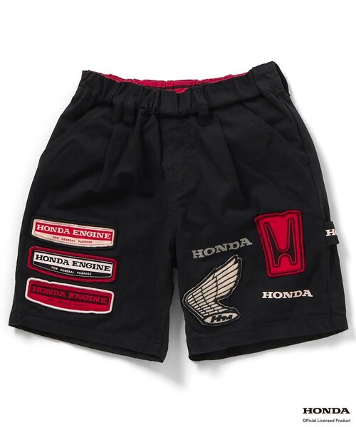 F.O.KIDS(エフオーキッズ)の「HONDAコラボハーフパンツ(その他パンツ・キッズ・ベージュ/ブラック/カーキ・80/90/100/110/120/130/140/150)」の1枚目の写真