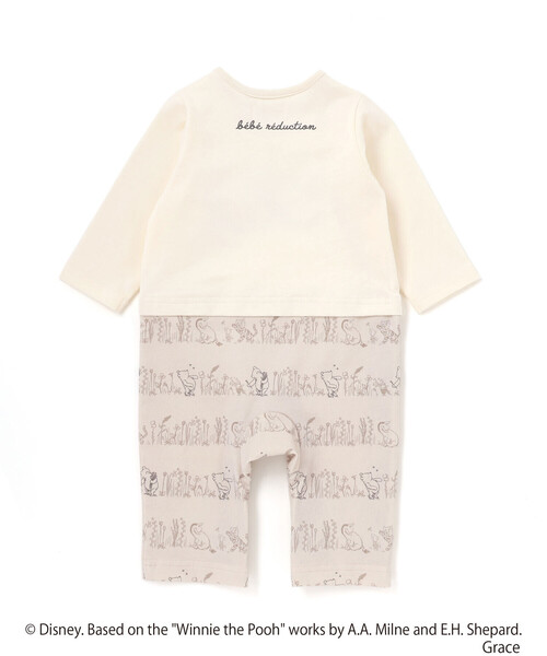 fillot de bebe reduction（フィヨデュベベルダクティオン）の「【お揃い】【クラシックプー】カバーオール(70~80cm)（ロンパース・キッズ・ベージュ系その他・80ｃｍ/70cm）」の5枚目の写真