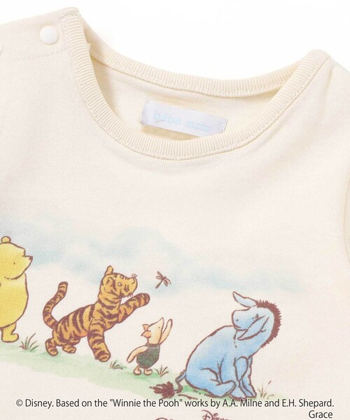 fillot de bebe reduction（フィヨデュベベルダクティオン）の「【お揃い】【クラシックプー】カバーオール(70~80cm)（ロンパース・キッズ・ベージュ系その他・80ｃｍ/70cm）」の6枚目の写真