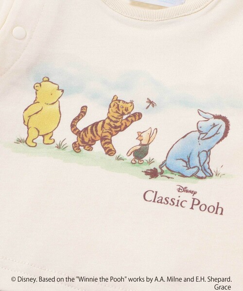 fillot de bebe reduction（フィヨデュベベルダクティオン）の「【お揃い】【クラシックプー】カバーオール(70~80cm)（ロンパース・キッズ・ベージュ系その他・80ｃｍ/70cm）」の7枚目の写真