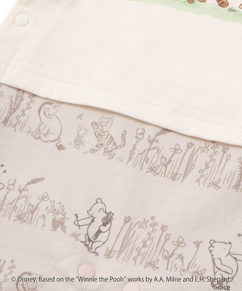 fillot de bebe reduction（フィヨデュベベルダクティオン）の「【お揃い】【クラシックプー】カバーオール(70~80cm)（ロンパース・キッズ・ベージュ系その他・80ｃｍ/70cm）」の9枚目の写真