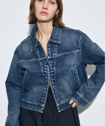 AZUL BY MOUSSY（アズールバイマウジー）の「AZUL DENIM ダブルジップブルゾン（デニムジャケット）」