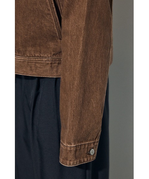 AZUL by moussy(アズールバイマウジー)の「【サイズ,身長別画像あり】AZUL DENIM ダブルジップブルゾン(デニムジャケット・レディース・ブルー/ブラウン・SMALL/MEDIUM)」の13枚目の写真