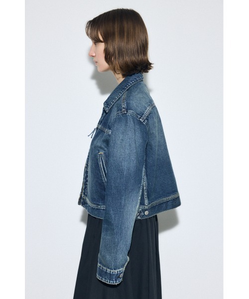 AZUL by moussy(アズールバイマウジー)の「【サイズ,身長別画像あり】AZUL DENIM ダブルジップブルゾン(デニムジャケット・レディース・ブルー/ブラウン・SMALL/MEDIUM)」の16枚目の写真