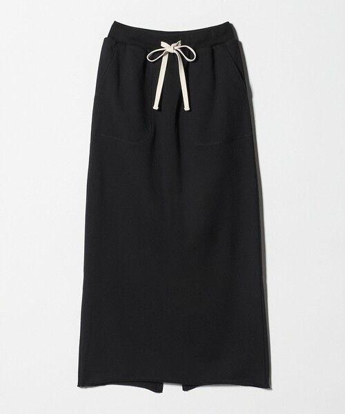 SACRA（サクラ）の「＜SACRA＞スウェット Iラインスカート（スカート・レディース・グレー系/ブラック・38）」の2枚目の写真