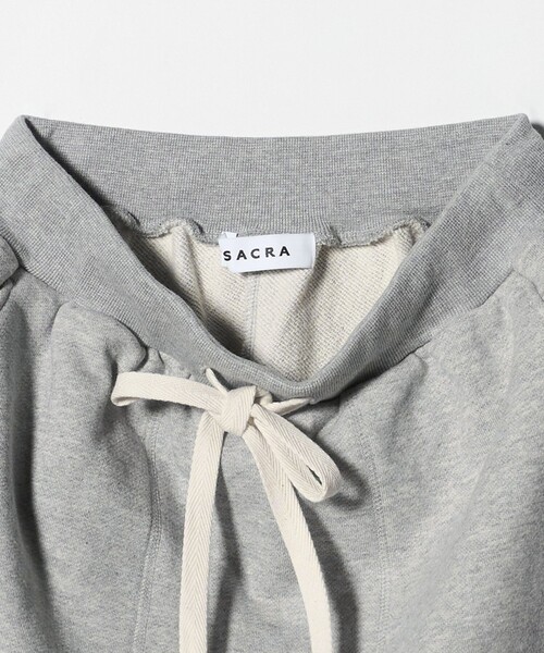 SACRA（サクラ）の「＜SACRA＞スウェット Iラインスカート（スカート・レディース・グレー系/ブラック・38）」の6枚目の写真