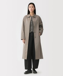 〔MUJI Labo〕婦人 高密度コットンシングルブレストコート