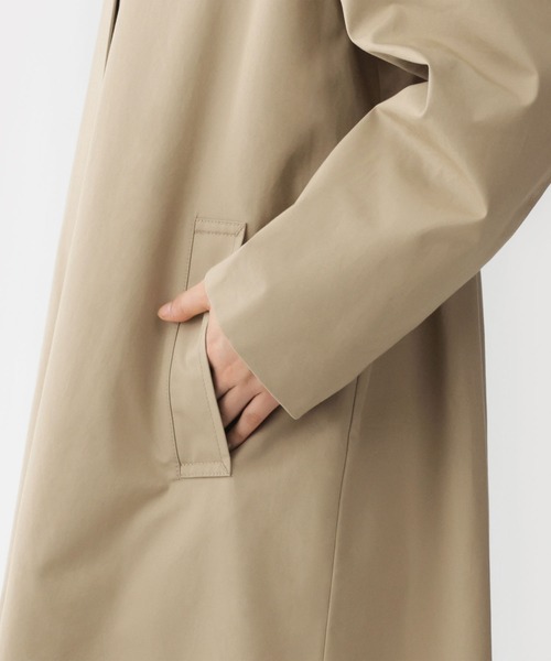 MUJI Labo(ムジラボ)の「〔MUJI Labo〕婦人 高密度コットンシングルブレストコート(その他アウター・レディース・ベージュ/カーキ/ブラック・S/M)」の9枚目の写真