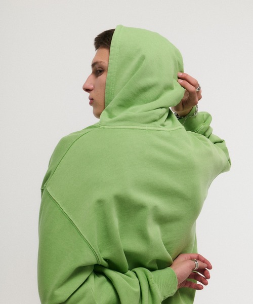 ILL'S(イルズ)の「ARCH LOGO PULLOVER HOODIE / アーチロゴ プルオーバー フーディ メンズ レディース ユニセックス(スウェット・メンズ・ライム/ブラック/チャコールグレー/グレー・M/L)」の13枚目の写真