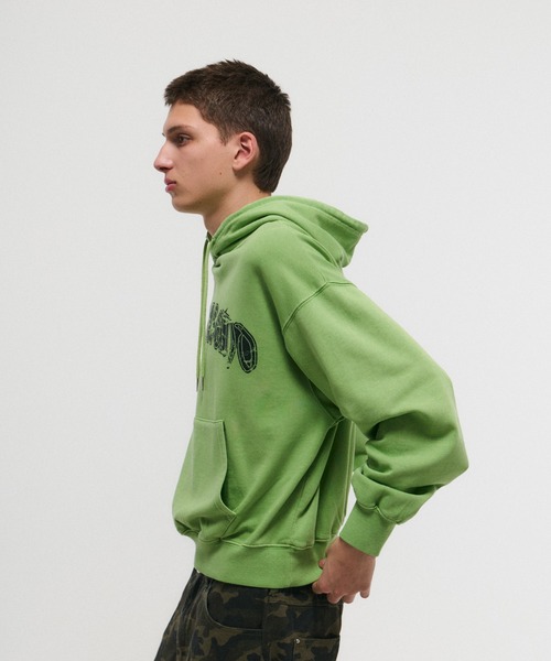 ILL'S(イルズ)の「ARCH LOGO PULLOVER HOODIE / アーチロゴ プルオーバー フーディ メンズ レディース ユニセックス(スウェット・メンズ・ライム/ブラック/チャコールグレー/グレー・M/L)」の7枚目の写真