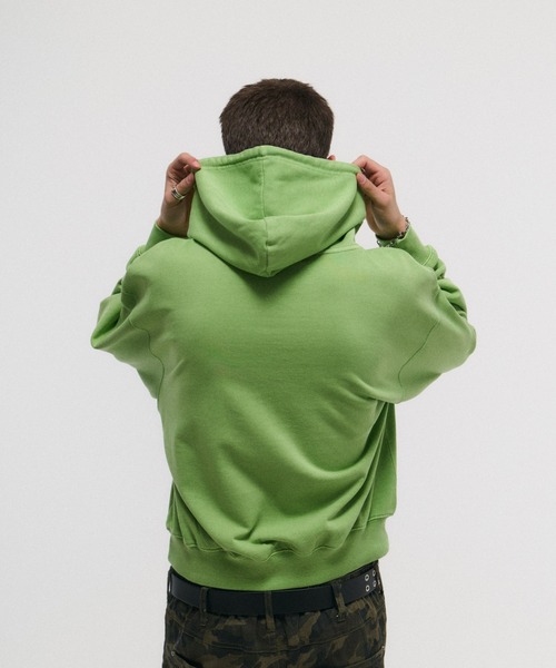 ILL'S(イルズ)の「ARCH LOGO PULLOVER HOODIE / アーチロゴ プルオーバー フーディ メンズ レディース ユニセックス(スウェット・メンズ・ライム/ブラック/チャコールグレー/グレー・M/L)」の8枚目の写真