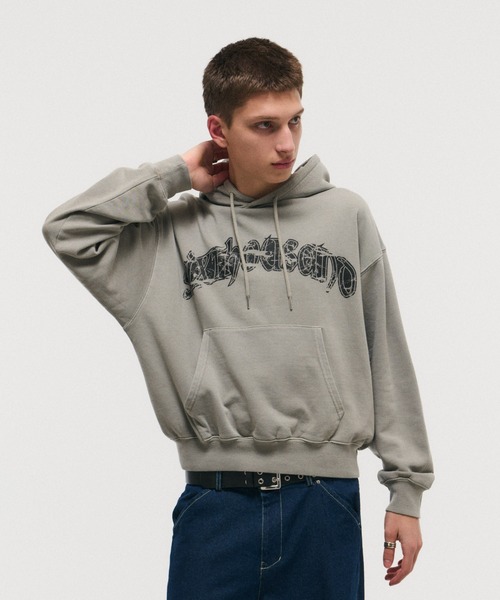 ILL'S(イルズ)の「ARCH LOGO PULLOVER HOODIE / アーチロゴ プルオーバー フーディ メンズ レディース ユニセックス(スウェット・メンズ・ライム/ブラック/チャコールグレー/グレー・M/L)」の18枚目の写真