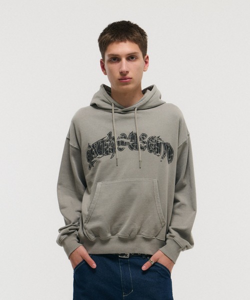 ILL'S(イルズ)の「ARCH LOGO PULLOVER HOODIE / アーチロゴ プルオーバー フーディ メンズ レディース ユニセックス(スウェット・メンズ・ライム/ブラック/チャコールグレー/グレー・M/L)」の19枚目の写真