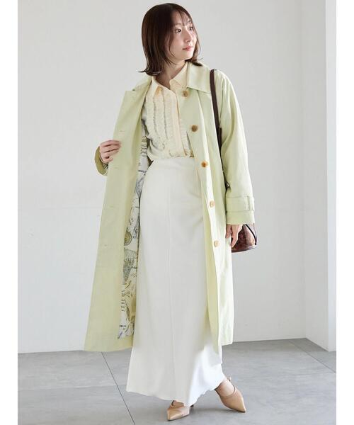 Te chichi（テチチ）の「フロントフリルシャツ（シャツ/ブラウス・レディース・ブルー/オフホワイト/イエロー/ピンク・F）」の9枚目の写真