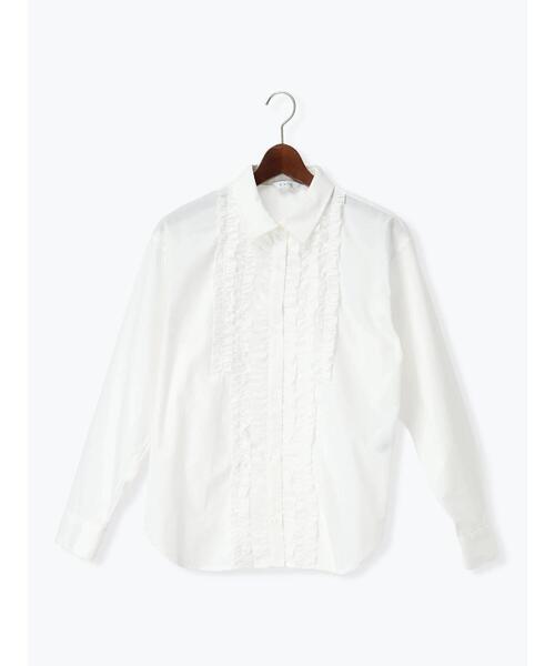 Te chichi（テチチ）の「フロントフリルシャツ（シャツ/ブラウス・レディース・ブルー/オフホワイト/イエロー/ピンク・F）」の21枚目の写真