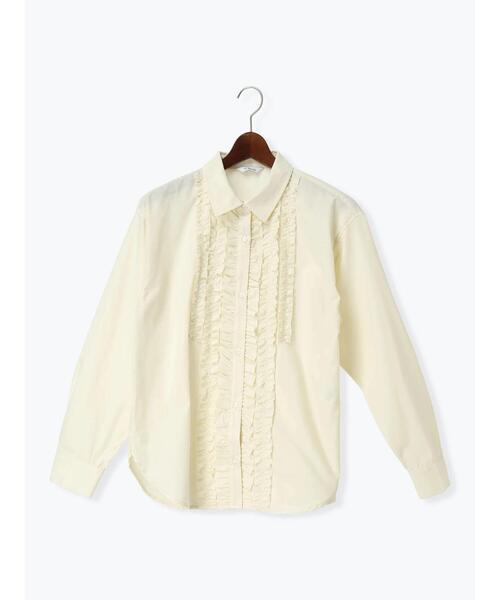 Te chichi（テチチ）の「フロントフリルシャツ《2026 spring catalog item》（シャツ/ブラウス・レディース・ブルー/オフホワイト/イエロー/ピンク・F）」の12枚目の写真