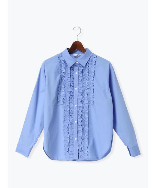 Te chichi（テチチ）の「フロントフリルシャツ《2026 spring catalog item》（シャツ/ブラウス・レディース・ブルー/オフホワイト/イエロー/ピンク・F）」の13枚目の写真