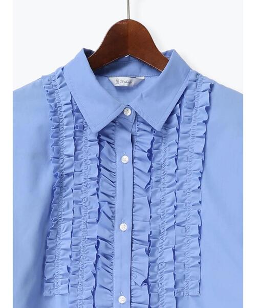Te chichi（テチチ）の「フロントフリルシャツ《2026 spring catalog item》（シャツ/ブラウス・レディース・ブルー/オフホワイト/イエロー/ピンク・F）」の15枚目の写真