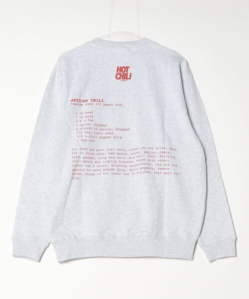 THEATRE PRODUCTS（シアタープロダクツ）の「ベジタブルスウェット"HOT CHILI"（スウェット・レディース・グレー・FREE）」の14枚目の写真