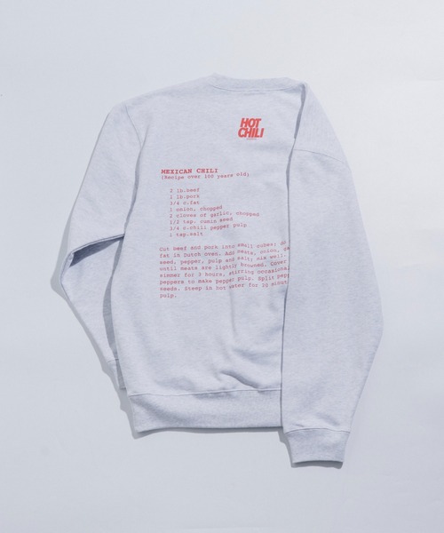 THEATRE PRODUCTS（シアタープロダクツ）の「ベジタブルスウェット"HOT CHILI"（スウェット・レディース・グレー・FREE）」の12枚目の写真