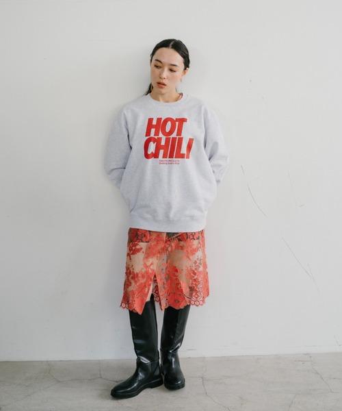 THEATRE PRODUCTS（シアタープロダクツ）の「ベジタブルスウェット"HOT CHILI"（スウェット・レディース・グレー・FREE）」の5枚目の写真