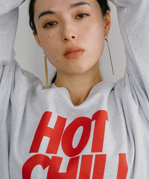 THEATRE PRODUCTS（シアタープロダクツ）の「ベジタブルスウェット"HOT CHILI"（スウェット・レディース・グレー・FREE）」の2枚目の写真