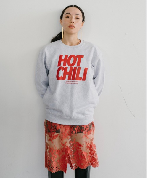 THEATRE PRODUCTS（シアタープロダクツ）の「ベジタブルスウェット"HOT CHILI"（スウェット・レディース・グレー・FREE）」の7枚目の写真
