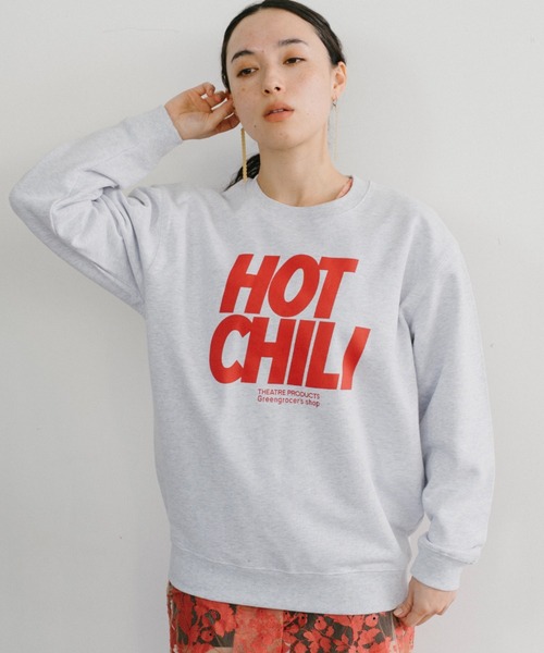 THEATRE PRODUCTS（シアタープロダクツ）の「ベジタブルスウェット"HOT CHILI"（スウェット・レディース・グレー・FREE）」の9枚目の写真
