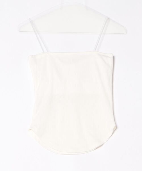CLANE（クラネ）の「CLANE THIN CODE CAMISOLE（その他トップス・レディース・ブラック/グレー/ホワイト・2/1）」の4枚目の写真