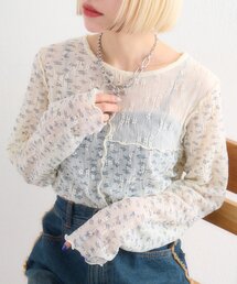 w closet | 花柄パッチワークT(Tシャツ/カットソー)