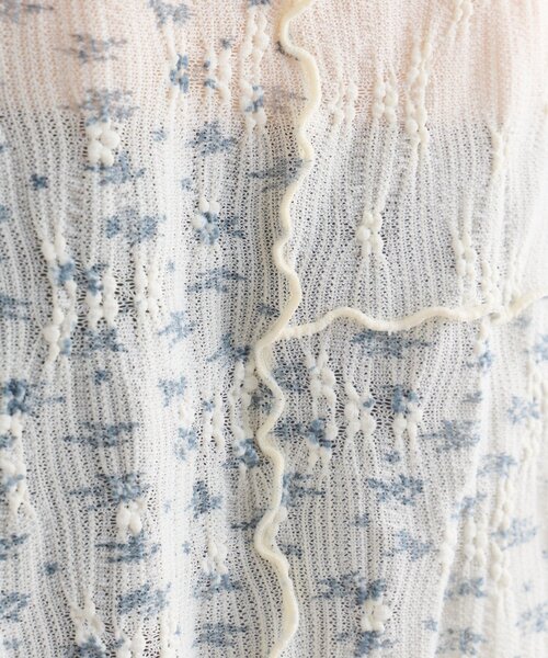 w closet（ダブルクローゼット）の「花柄パッチワークT（Tシャツ/カットソー・レディース・サックスブルー/アイボリー/ピンク・FREE）」の11枚目の写真