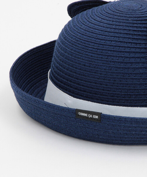 COMME CA ISM（コムサイズム）の「洗える耳付き ブレードハット（ハット・キッズ・キナリ/ネイビー・MEDIUM/LARGE）」の8枚目の写真