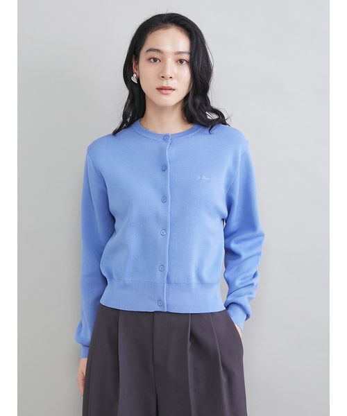 Mila Owen（ミラオーウェン）の「クロップドフォルムカーディガン（カーディガン/ボレロ・レディース・ネイビー/グレー/ライム/ブルー・0/1）」の15枚目の写真