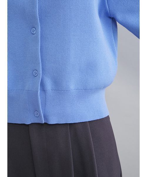 Mila Owen（ミラオーウェン）の「クロップドフォルムカーディガン（カーディガン/ボレロ・レディース・ネイビー/グレー/ライム/ブルー・0/1）」の9枚目の写真