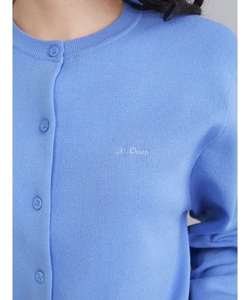 Mila Owen（ミラオーウェン）の「クロップドフォルムカーディガン（カーディガン/ボレロ・レディース・ネイビー/グレー/ライム/ブルー・0/1）」の8枚目の写真