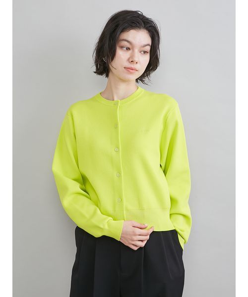 Mila Owen（ミラオーウェン）の「クロップドフォルムカーディガン（カーディガン/ボレロ・レディース・ネイビー/グレー/ライム/ブルー・0/1）」の5枚目の写真