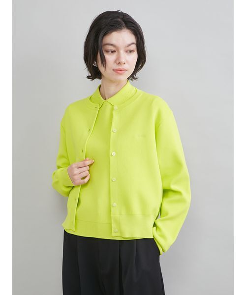 Mila Owen（ミラオーウェン）の「クロップドフォルムカーディガン（カーディガン/ボレロ・レディース・ネイビー/グレー/ライム/ブルー・0/1）」の22枚目の写真