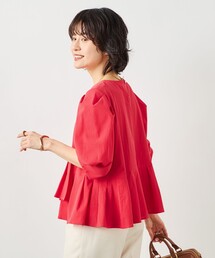 NOLLEY’S | ウォッシャブルサラドラトリコットペプラムブラウス(シャツ/ブラウス)