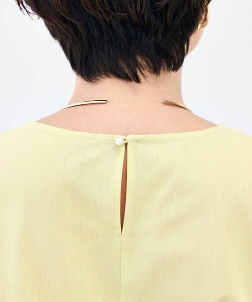 NOLLEY’S（ノーリーズ）の「ウォッシャブルサラドラトリコットペプラムブラウス（シャツ/ブラウス・レディース・レッド/ホワイト/ネイビー/イエロー・38）」の12枚目の写真