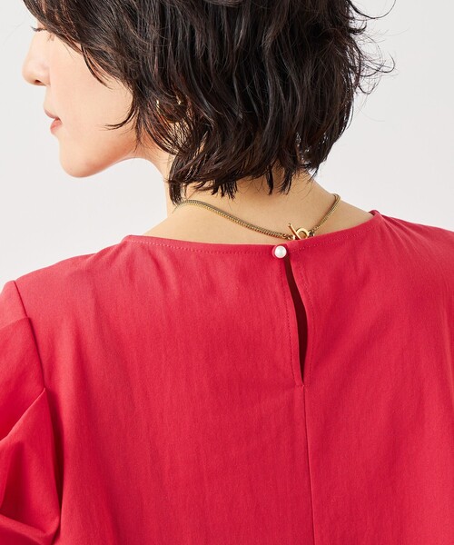 NOLLEY’S(ノーリーズ)の「ウォッシャブルサラドラトリコットペプラムブラウス(シャツ/ブラウス・レディース・レッド/ホワイト/ネイビー/イエロー/ブラウン・38)」の10枚目の写真