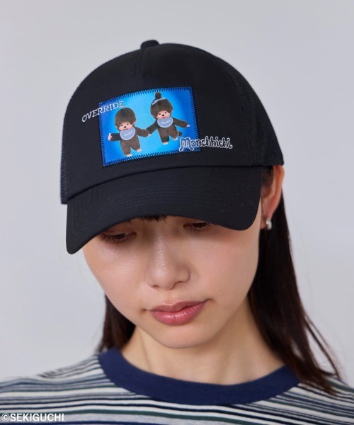 OVERRIDE(オーバーライド)の「OVERRIDE x Monchhichi MESH CAP-SPACE / オーバーライド(キャップ・レディース・ブラック・57~59cm)」の7枚目の写真