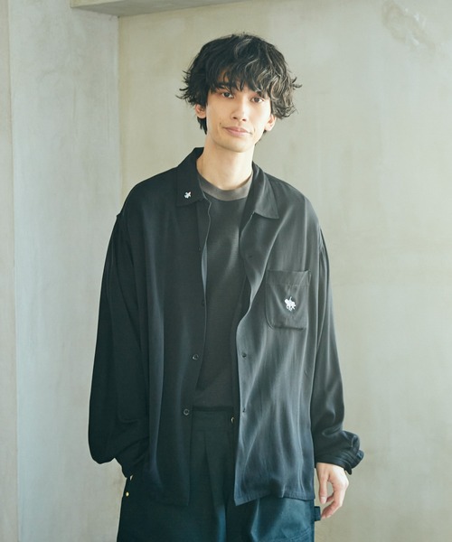 TOWNCRAFT / タウンクラフト 50S EMBROIDERY L/S SHIRT レーヨン TOWNCRAFT / タウンクラフト 50S EMBROIDERY L/S SHIRT レーヨン