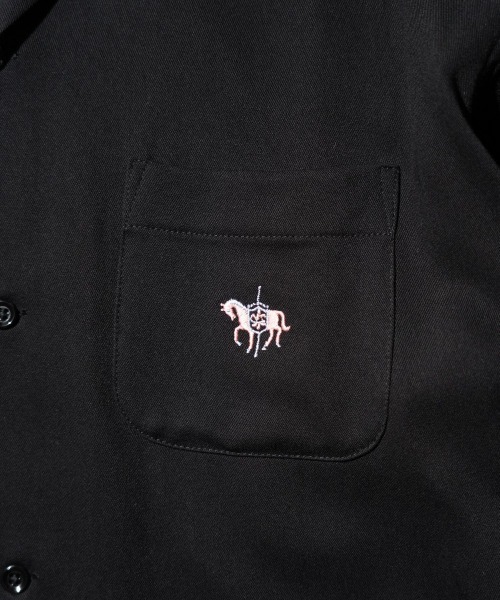 TOWNCRAFT(タウンクラフト)の「TOWNCRAFT / タウンクラフト 50S EMBROIDERY L/S SHIRT レーヨン ループカラーシャツ(シャツ/ブラウス・メンズ・ブラック・MEDIUM/LARGE)」の13枚目の写真