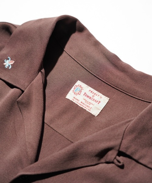 TOWNCRAFT(タウンクラフト)の「TOWNCRAFT / タウンクラフト 50S EMBROIDERY L/S SHIRT レーヨン ループカラーシャツ(シャツ/ブラウス・メンズ・ブラック・MEDIUM/LARGE)」の19枚目の写真