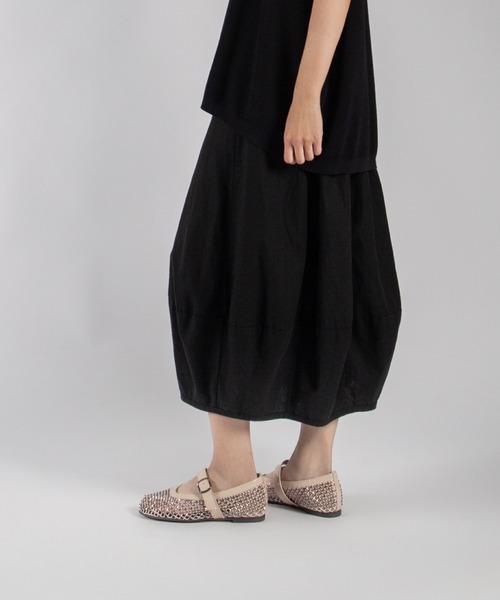 ALL BLACK(オールブラック)の「【軽量/170g/フラット】キラキラ メリージェーンメッシュパンプス(パンプス・レディース・ナチュラル/ブラック・35/36/37/38/39)」の10枚目の写真